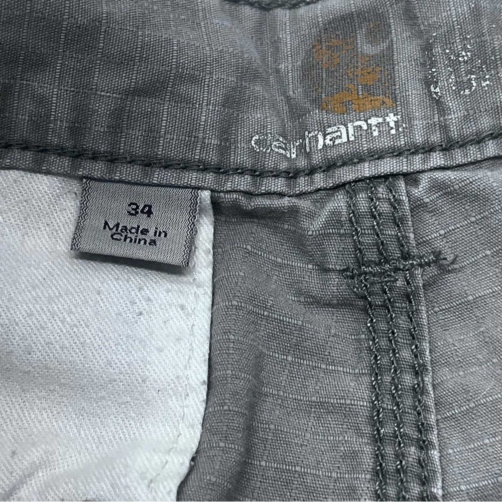 Carhartt Men's Gray Flat Front Shorts - Picture 7 of 11